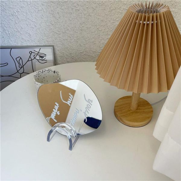 

mirrors cutelife ins nordic small irregular acrylic mirror standing table home decorative glass bedroom make-up dressing1