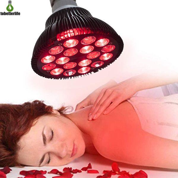 Lampada a luce rossa per terapia 54W 18LED Lampada a infrarossi 660nm 850nm Vicino Combo per alleviare il dolore della pelle