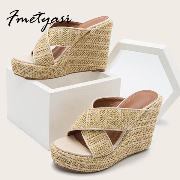 

sandals high-heeled office lady cow leather outdoor fashion open toe platform wedges heels slingbacks big size height increasing, Black