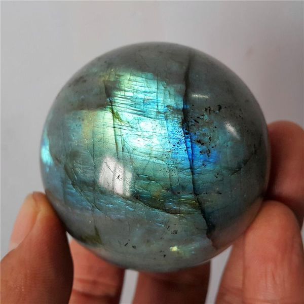 

decorative objects & figurines natural labradorite crystal sphere ball madagascar