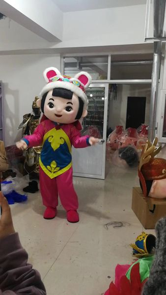 Traje de mascote de bebê chinês para publicidade para festa personagem de desenho animado mascote trajes frete grátis suporte personalização