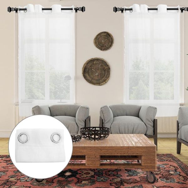 

curtain & drapes 2pcs semi transparent white sheer living room dining drape