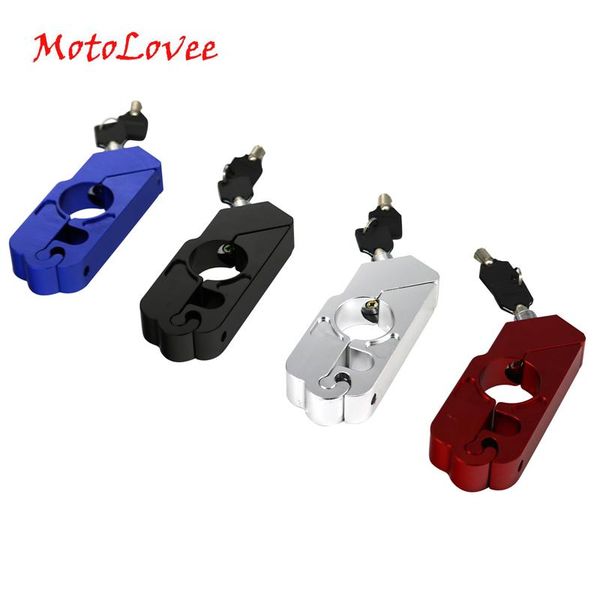 

theft protection motolovee cnc motorcycle handlebar lock brake lever throttle grip security scooter handle safety anti