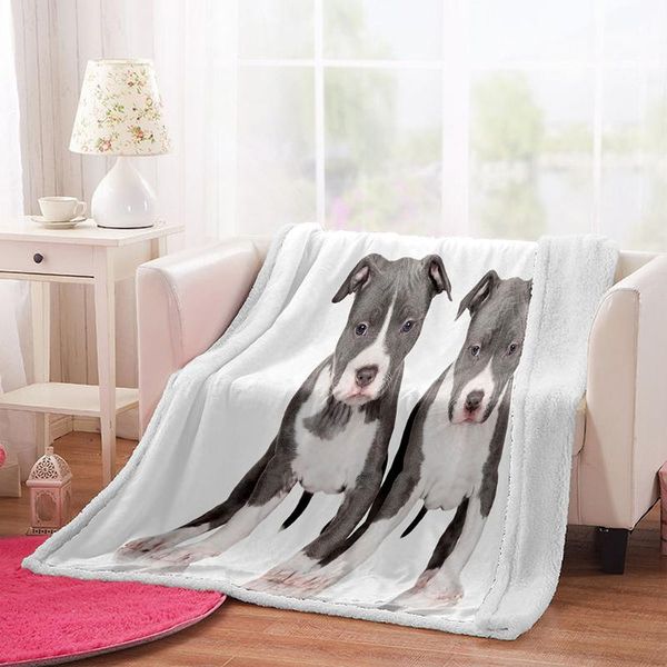

blankets irisbell outdoor camping fashion dog print soft sherpa fleece blanket for sofa couch bed travel plush home decor throw