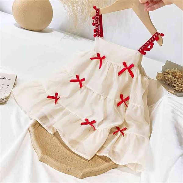 

lace summer dress princess evening party bowknot wedding 210528, Red;yellow