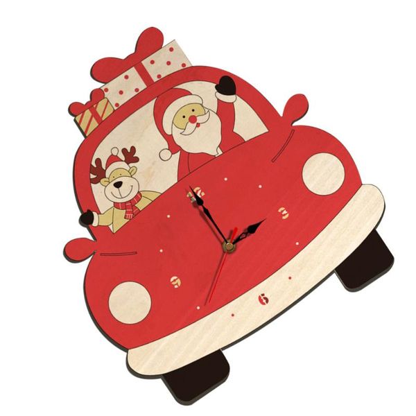 

wall clocks creative christmas design clock cartoon household decorative living room decor