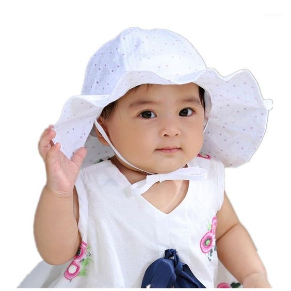 

caps & hats 1pc fashion pink white baby sun hat bucket for girls boys outdoor block fisherman cap from 6m-2y1, Yellow