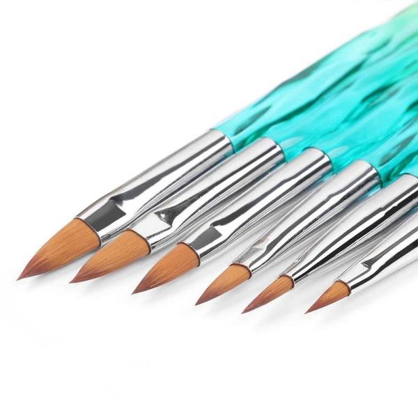 

nail art kits aurora color acrylic liquid powder carving uv gel extension builder brush french flower stripe painting