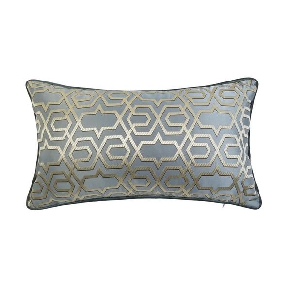 

cushion/decorative pillow modern soft geometric light blue waist case 30x50cm home decor sofa car chair lumbar living cushion cover sell by