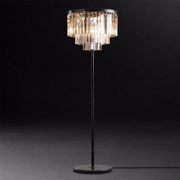 

floor lamps american modern decoration luxury el crystal light nordic retro bedroom fashion indoor creative lighting