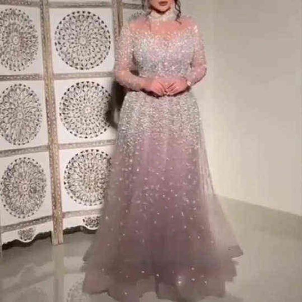 

luxury women's casual dresses 2022 gilded long sleeved prom dresses, Black;gray