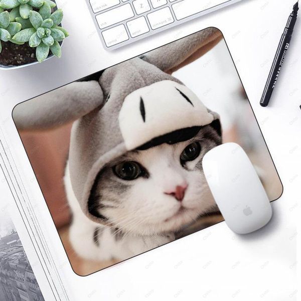 

mouse pads & wrist rests cute anime pad gamer desk computer mat pink mousepad soft rubber rug kawaii mats cat carpet color matts deskmat 21x