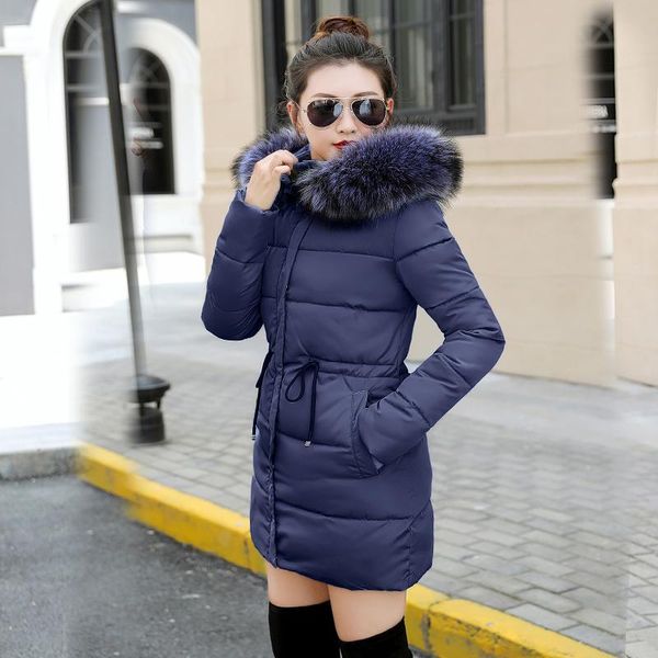 

women's trench coats woman winter 2021 women long jacket warm coat quilted female down fur hooded parka plus size xxxl, Tan;black