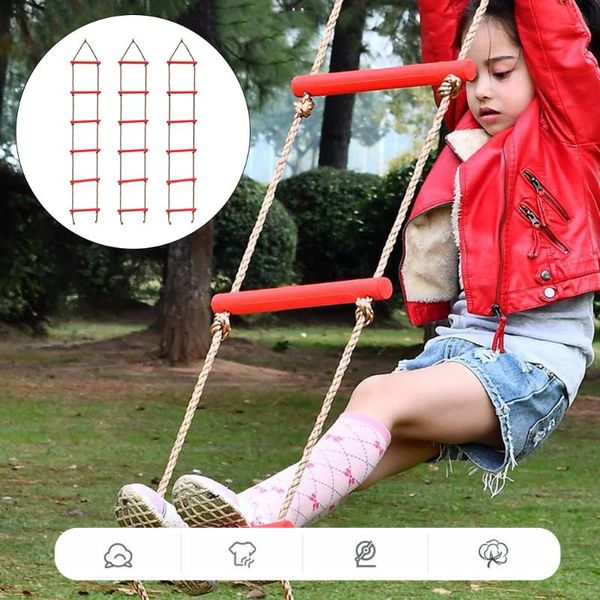 

climbing rope ladder for kids(78.7") 6 steps playground climbing game swing rope