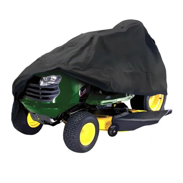 182x111x116cm Nero Impermeabile Equitazione Tosaerba Trattore Copertura ATV Protezione UV Stoccaggio all'aperto