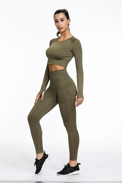 

women 2 pcs sports suits set yoga sets gym fitness athletic lifting run pants sportswear leggings shirt seamless sports active, White;red