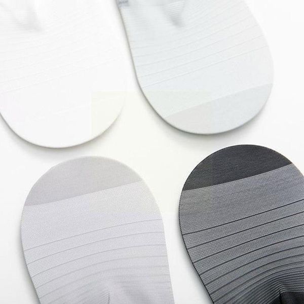 

men's socks man short summer non-slip silicone invisble fashion color white breathable thin pure male casual bl l0m7, Black
