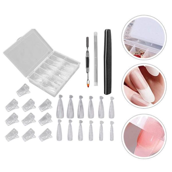

nail art kits 1 set manicure tools clips double-headed brushes scraper patch
