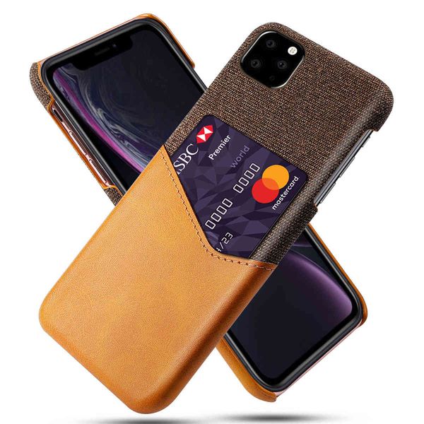 

cases cell phone sets suitable for apple's iphone 11 pro mobile case, protective cloth single card leather case