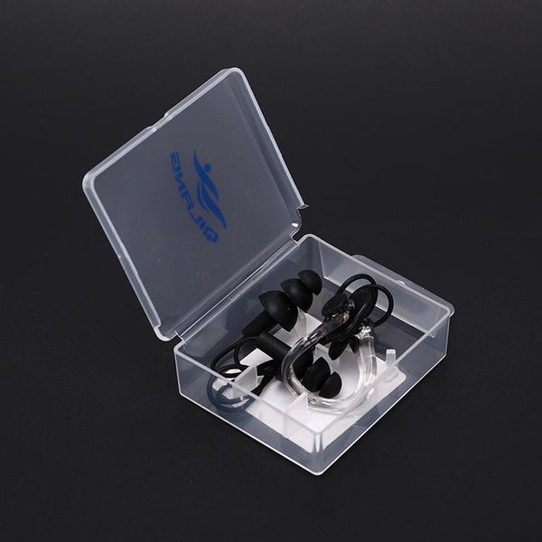 

nose clip 1set soft silicone swimming set waterproof + ear plug earplug useful 6 colors