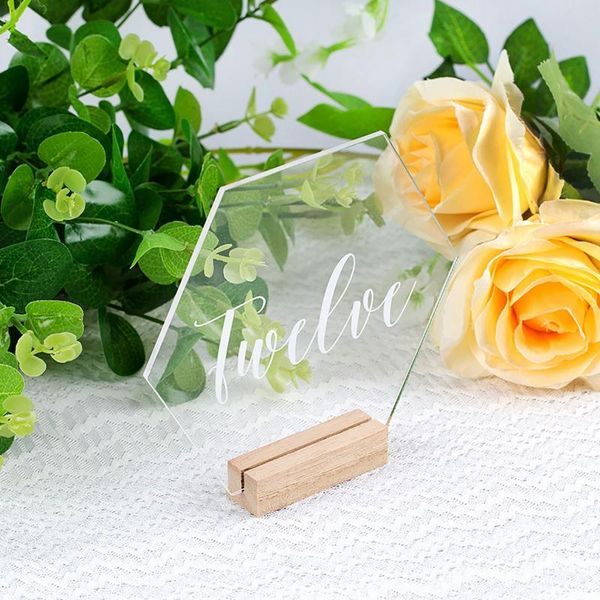 

party decoration table number geometric hexagon wedding numbers decor modern customized any language