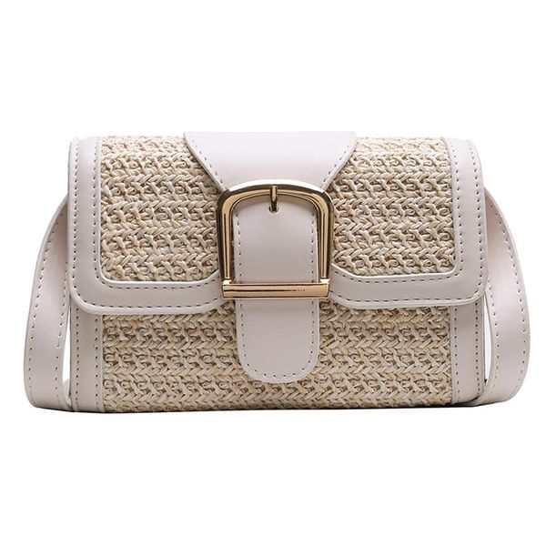 

shoulder bags 2021 crossbody bag female summer straw woven square dual-use