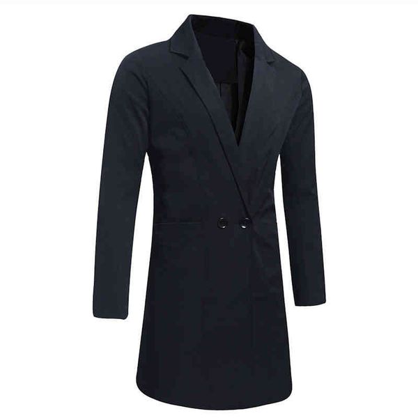 

autumn and winter pure color men's long jackets large size s m  xl 4xl 5xl blue black green fashion business mans trench, Black;brown