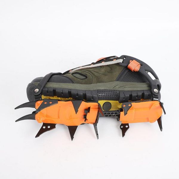 

cords, slings and webbing 12 teeth anti-skid crampons manganese steel climbing gear snow ice shoe grippers crampon mountaineering traction d
