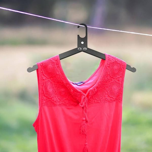 

hangers & racks folding coat clothes hanger for travel outdoor camping portable aluminum alloy clothing drying laundry storage hanging