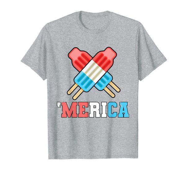 

summer kids shirt red white blue merica 4th of july popsicle t-shirt, White;black