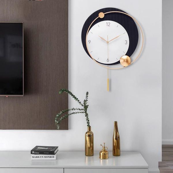 

wall clocks luxury clock mechanism with pendulum minimalist modern design home orologio da parete living room decoration