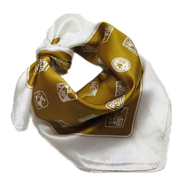

shanghai custom-made silk printed scarves, can be used, Blue;gray