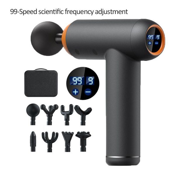 

massage gun deep tissue muscle body shoulder back neck electric massager lcd display 99-speed fascia shaping pain relief