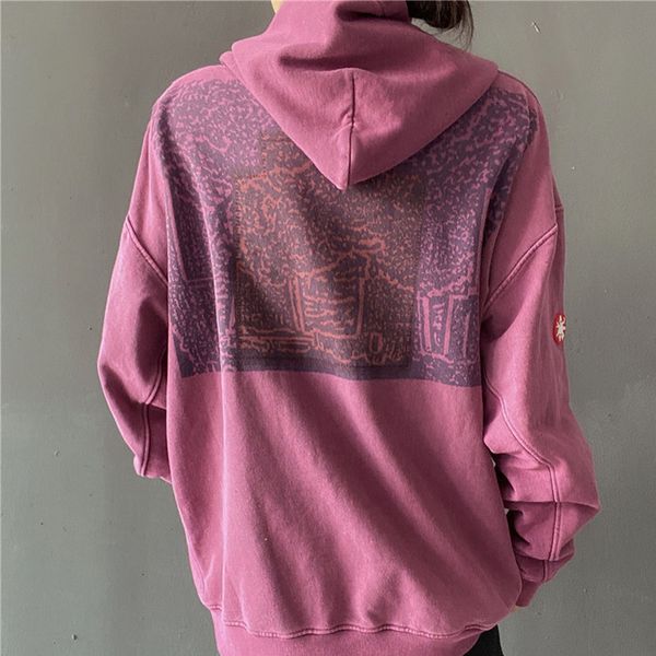 

2021 new fw fabric cavempt c.e overdye smoky heavy hoody women men wine red wash hoodie sweater cav empt pullover 8pdq, Black