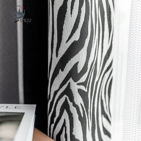 

curtain & drapes modern and simple italian chenille zebra pattern high shading custom home decoration curtains for living dining room bedroo