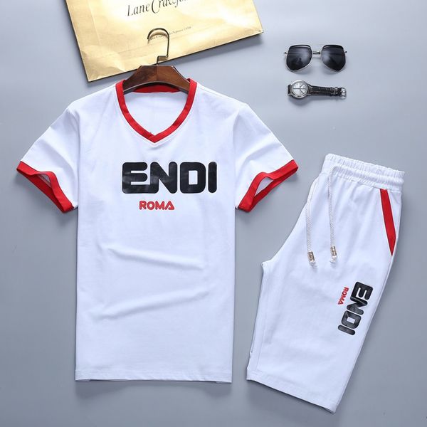 

summer sweatshirts sweat mens clothing mens short tracksuits jackets sportswear sets jogging hoodies suit fashion gym bee printed n1, Gray