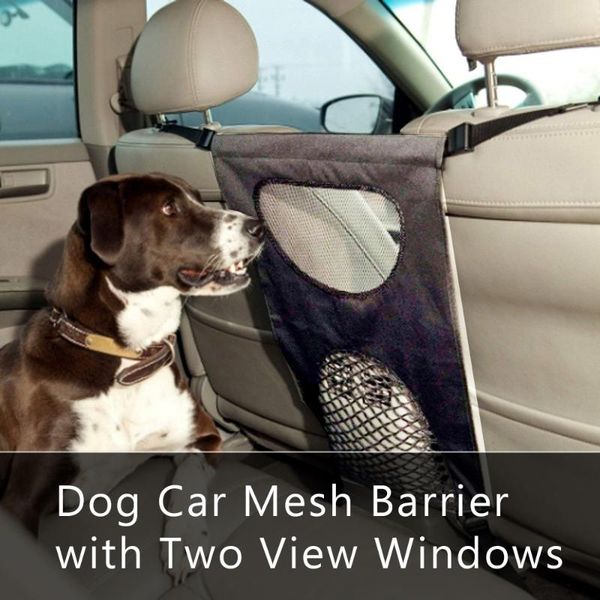 

dog car seat covers barrier front pet mesh obstacle with two view windows prevent disturb from dogs children