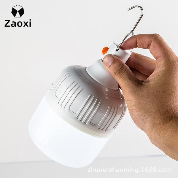 

zaoxi 1pcs emergency lamp 105x155mm e27 led bulb dc/ac ring hang lamp 20w 30w 40w for outdoor camping emergency light z120