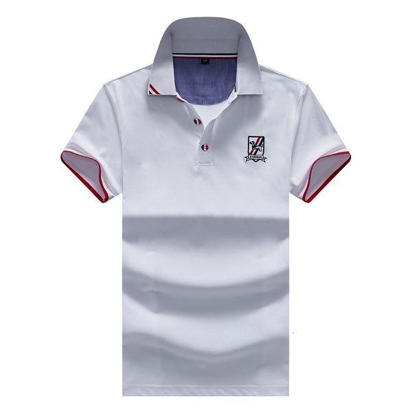 

2021 limited new brand men's polo shirt men cotton short sleeve movement jerseys clothes casual collar male plus size a7a6, White;black