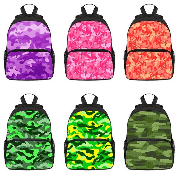

backpack kids backpacks cartoon camouflage printed school bags for girls boys children travel bagpack navy blue outdoor