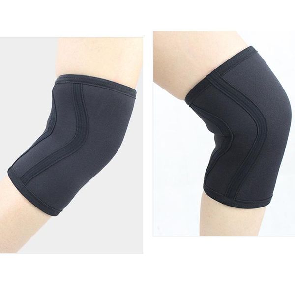 

elbow & knee pads squat 7mm sleeves pad brace support protector men women gym sports compression neoprene for crossfit weightlifting, Black;gray