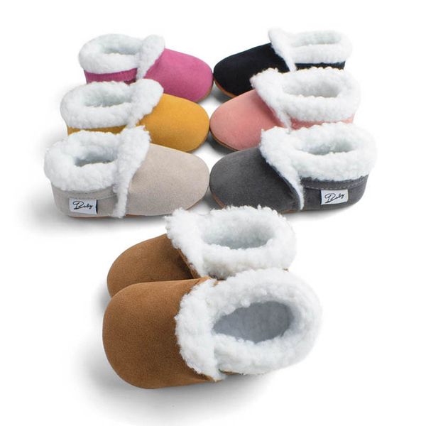 

baby first walkers toddler shoes infant moccasins soft girls boys footwear casual winter boots 0-1t 0-12months b8083
