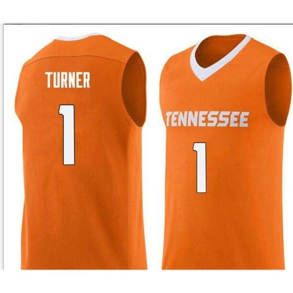 

goodjob men youth women vintage tennessee vols lamonte turner #1 college basketball jersey size s-6xl or custom any name or number jersey, Black