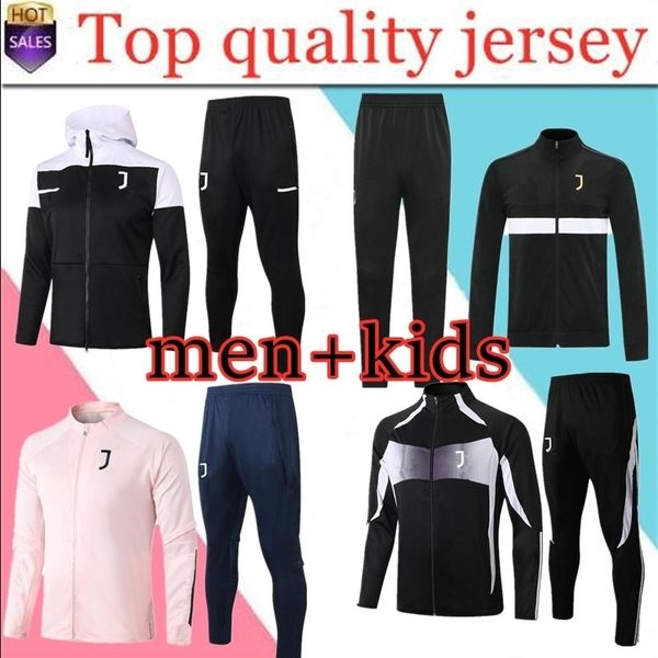 

men+kids 2020 2021jogging soccer training suit men jacket new football tracksuit survÃªtement de football chÃ¡ndal de fÃºtbol, Black