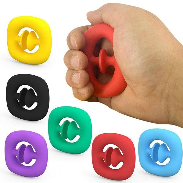 

anti stress finger silicone hand grip reliever fidget toy child simple dimple toys decompression pop dropshipping