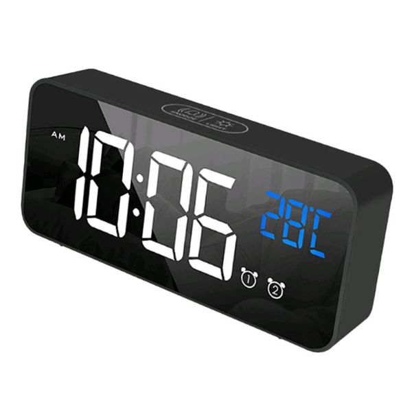

wall clocks multifunction full led hd mute bedside mirror electronic alarm clock