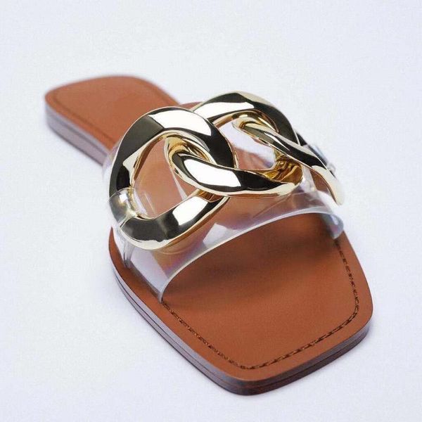 

slippers low rivet hoof heels pvc tpr fabric basic pu metal decoration, Black