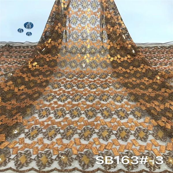 

ribbon madison sequins fabric organza lace for bridal materials 2021 nigerian tulle mesh sequence, Pink;blue