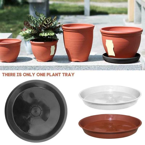 Plantadores Pots 10 Pcs Plastic Jardim Flor Pot Flow Plant Base de Bandeja de Água para Indoor Outdoor HK3