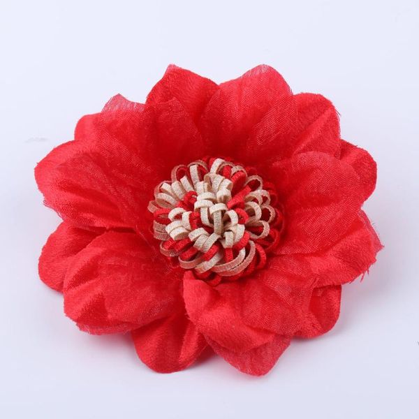 

decorative flowers & wreaths 7color 5pcs/lot lace trim patch applique fabric wedding dress diy bride hair veil clothes headwear decoration